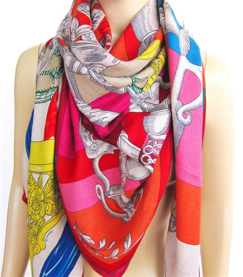 hermes wool shawl ebay|hermes scarf women.